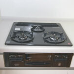 都市ガス　３口コンロ